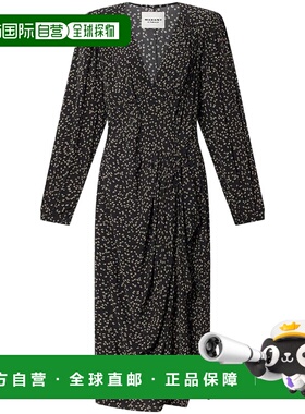 香港直邮ISABEL MARANT 女士 MARANT ETOILE 黑色连衣裙 26PRO094