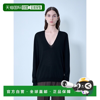 香港直邮rick owens 瑞克 欧文斯 女士 V领针织衫 RP01F6623M09