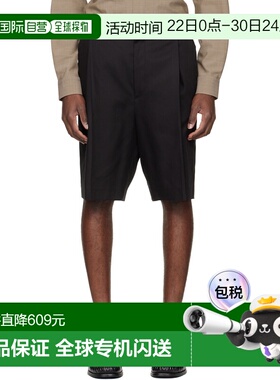 1h可退 香港直邮Hugo 雨果 男士 HUGO 黑色 Cotton Blend Twill D
