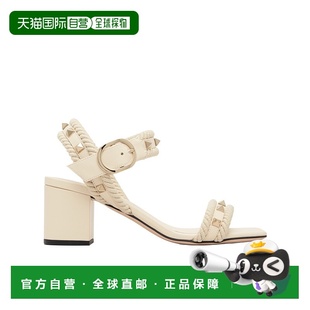 WS0MF9EMP 铆钉皮革绳索细节高跟凉鞋 1h可退 香港直邮Valentino