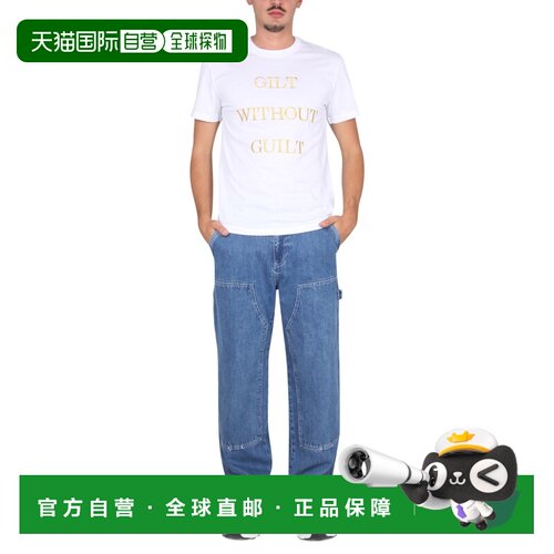 香港直邮MOSCHINO 男士T恤 078872416001 AW2022 白色 