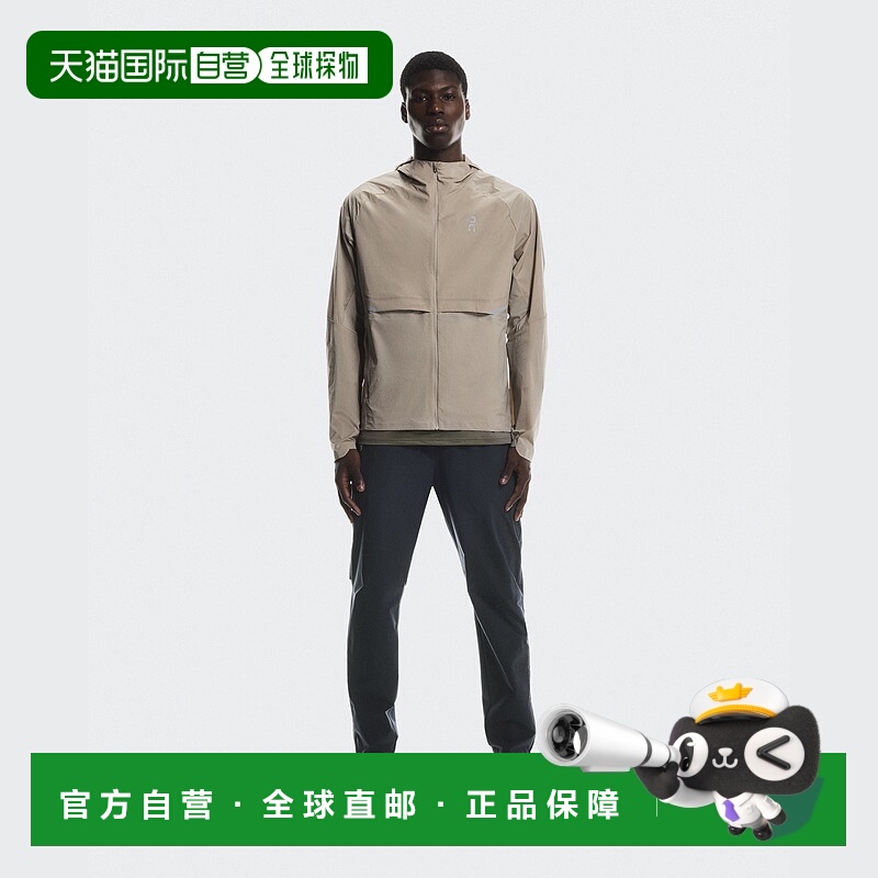 自营欧洲直邮ON昂跑 Core系列男士沙漠色聚酰胺防水连帽外套