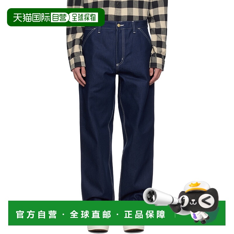 1h可退 香港直邮CARHARTT WIP 男士 蓝色 Simple 牛仔裤 I022947