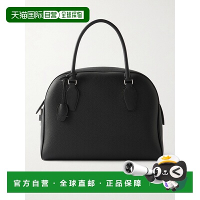 美国直邮The Row 女士 印度织纹皮革手提包 W1595L129BLACKANSBAS