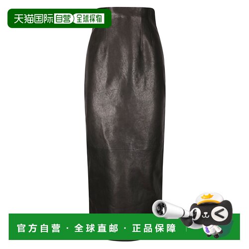 香港直邮KHAITE 女士半身裙 4108729200 CO 黑色 LOXLEY SKIRT
