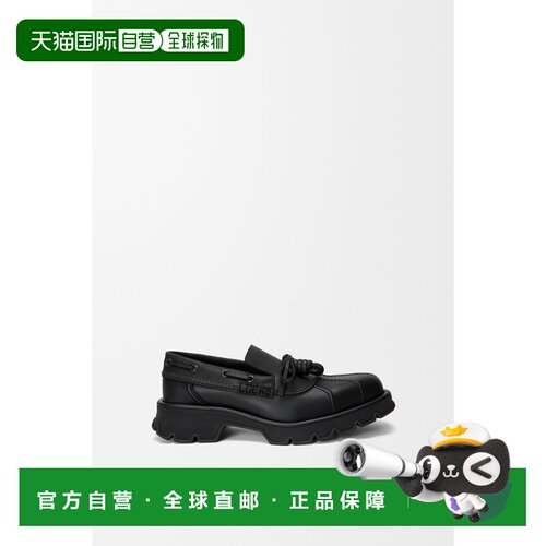 自营欧洲直邮LOEWE罗意威 Bobby男士黑色小牛皮德比鞋船鞋