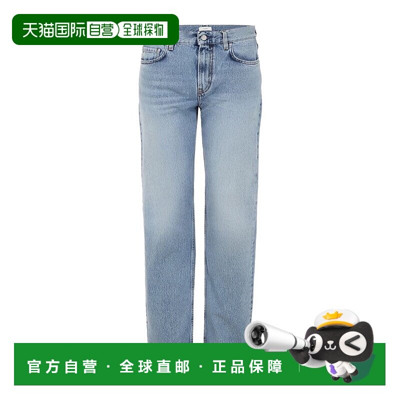 香港直邮Toteme 腰带环牛仔裤 TOT9WJ2Q直筒裤