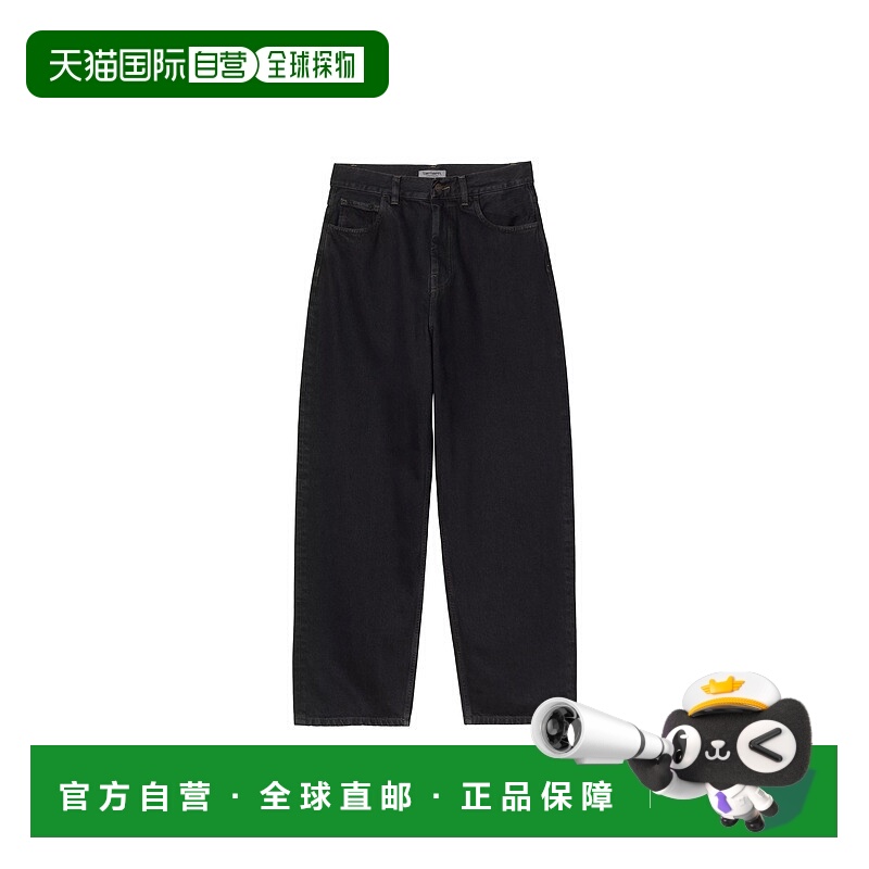 自营欧洲直邮Carhartt Brandon系列女士黑色棉质拉链门襟牛仔裤