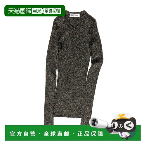 香港直邮Miu Miu V 领针织衫 MML00Y176WSOOO长袖