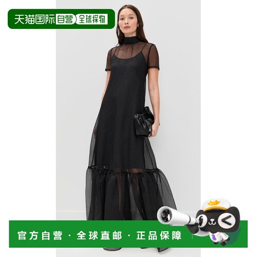 1h可退 美国直邮Staud 女士 Calluna 连衣裙 black黑色 舒适时尚