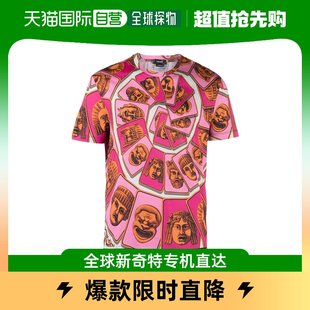 圆领短袖 香港直邮Versace T恤 10066621A070445O270范思哲