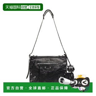 欧洲直邮BALENCIAGA（2025 年新品）Le Cagole 男士黑色中号邮差