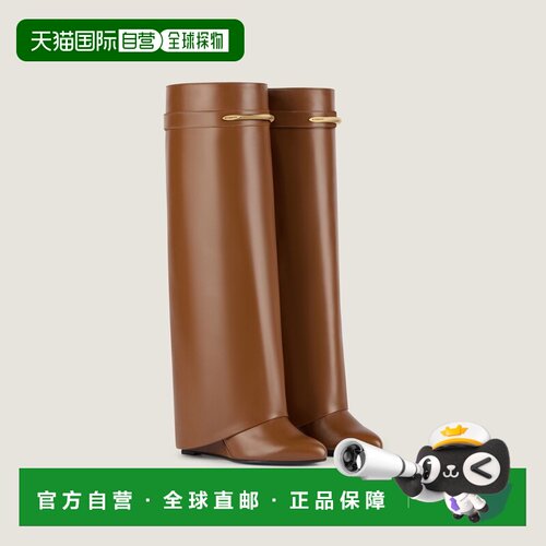 自营欧洲直邮Givenchy纪梵希 Shark Pinch女士棕褐色皮革金属细节