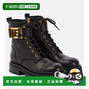 香港直邮Balmain 皮质绑带靴子厚底鞋 巴尔曼 Romy 女士 1h可退