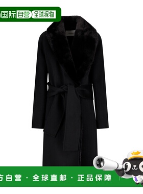 1h可退 香港直邮YVES SALOMON 女士 MANTEAU 羊绒大衣 24WYM03499