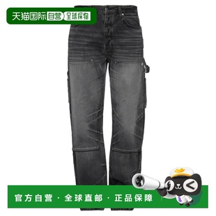 香港直邮AMIRI 男士 牛仔长裤 GREY灰色牛仔裤 时尚舒适直筒裤