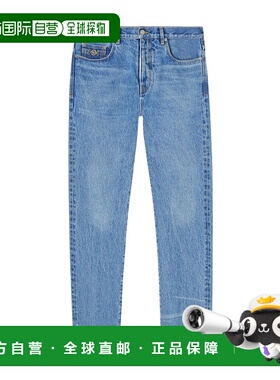 香港直邮Versace 腰带环牛仔长裤 10108161A04165范思哲牛仔裤