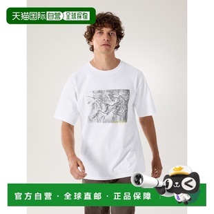 自营1h可退 欧洲直邮ARCTERYX 男士Kragg Lithographica纯棉T恤