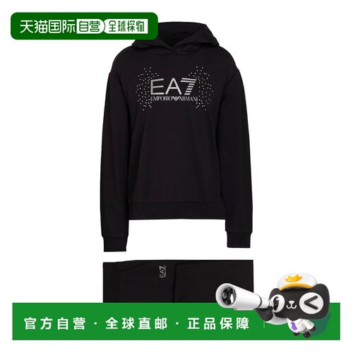 1h可退 香港直邮Ea7 女士 Outfit 运动运动装 black黑色 舒适时尚