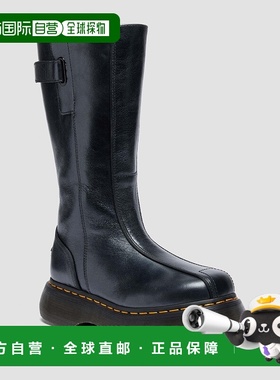 自营欧洲直邮DrMartens马丁大夫 Buzz Hi男女通用黑色Eclipse皮革