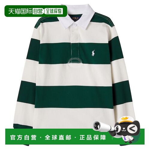 香港直邮Polo Ralph Lauren Polo 拉夫 劳伦 女童 条纹棉质Polo衫