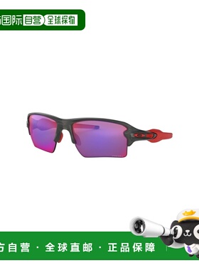 自营欧洲直邮Oakley Flak烟灰色O Matter塑料运动太阳眼镜男女通