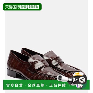 香港直邮The Row 女士 柔软皮质乐福鞋 brown棕色 舒适时尚