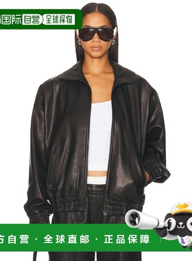 1h可退 香港直邮Acne Studios 艾克妮 女士 Lemmy 短款皮革夹克 A