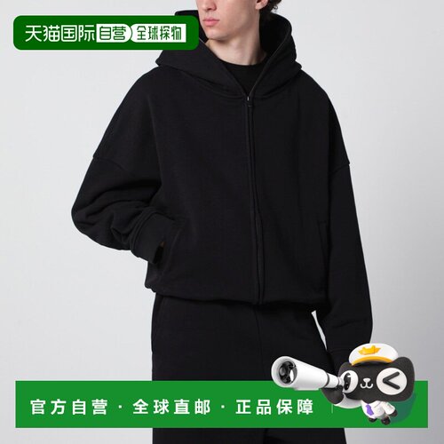 香港直邮Entire Studios 男士 ZIPUP 黑色棉质连帽衫 ESSS26HO030