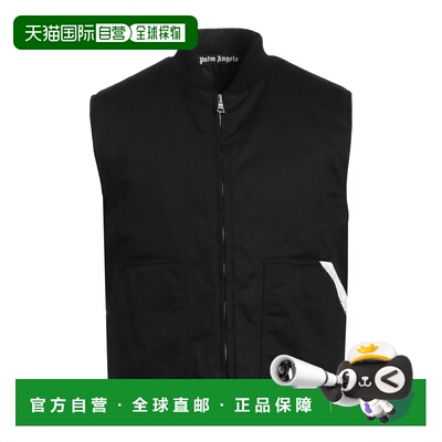 香港直邮Palm Angels 棕榈天使 男士 背心 black黑色 舒适时尚