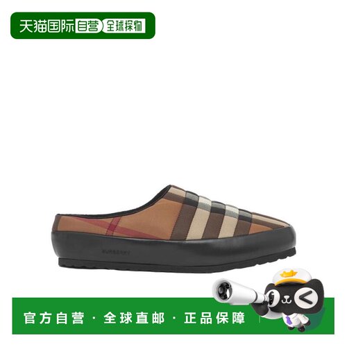 1h可退 Burberry 格纹拖鞋 80503051博柏利 足下工业 品牌正品