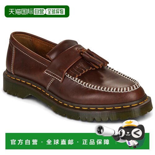 欧洲直邮Dr. Martens马丁博士鞋子男乐福鞋摩卡辛鞋棕色Adrian Be