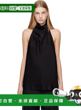 香港直邮Stella Mccartney 斯特拉 麦卡特尼 女士 黑色绕颈上装 6