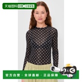 上衣 1h可退 女士 香港直邮GANNI 印花透视针织长袖 甘尼