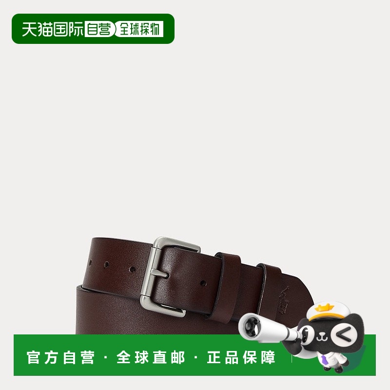 自营欧洲直邮RALPH LAUREN拉夫劳伦Polo带滚轮扣的皮带