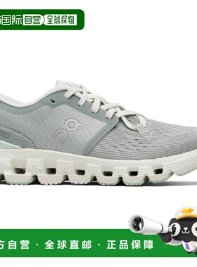 香港直邮On 女士 灰色 & 绿色 Cloud X 4 运动鞋 3WE30074422