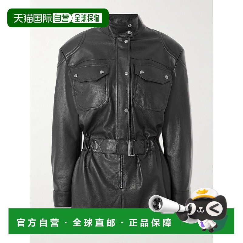 1h可退 香港直邮magda butrym 女士 束带皮革连体衣 161952