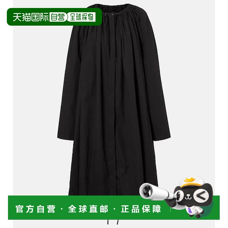 1h可退 香港直邮TOTÊME 女士 棉混纺大衣 black黑色 舒适时尚
