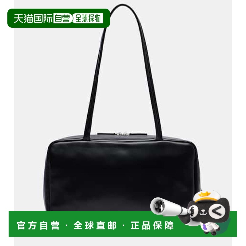 1h可退 香港直邮The Row 女士 Astra 皮革手提包 black黑色 舒适