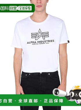 1h可退 香港直邮Alpha Industries 男士 T恤 118505 white白色 舒