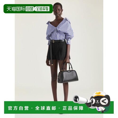 自营欧洲直邮Givenchy纪梵希 女士蓝色/白色条纹棉质长袖衬衫通勤