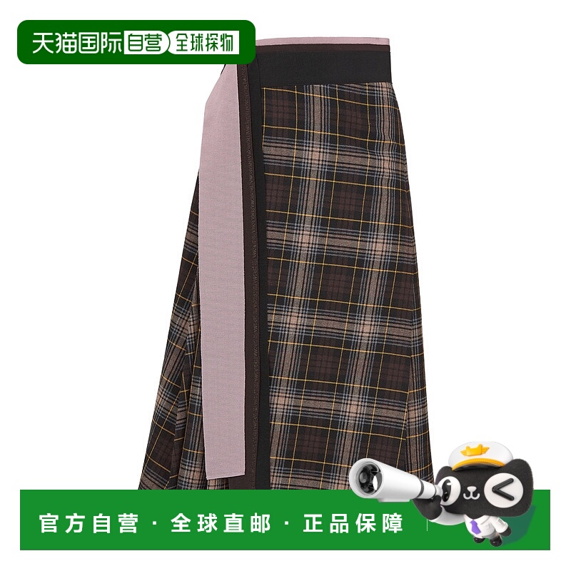 香港直邮Fendi 格纹半身裙 FQ7617ATR7