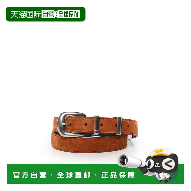 1h可退 Celine 思琳 男士 皮帶扣 45BBX3AUX brown棕色皮皮带图片