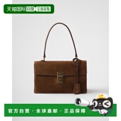 2025 Prada Soft 欧洲直邮PRADA Sound 绒面革单肩包