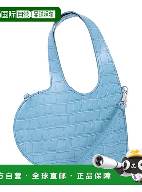 1h可退 香港直邮Coperni 女士 Baby 心形鳄鱼纹压花皮革肩包 COPB