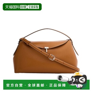 1h可退 香港直邮Toteme T-Lock 翻盖单肩包 TOT2JASRBRWZZZZZ00