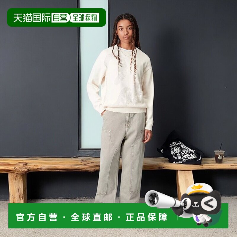 自营欧洲直邮Carhartt Wip 女士棉牛仔裤直筒裤休闲裤米色