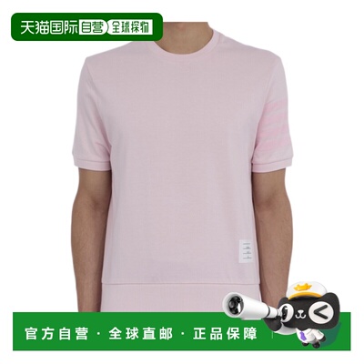香港直邮THOM BROWNE 男士T恤 MJS303AJ0253680 SS2026 粉红色