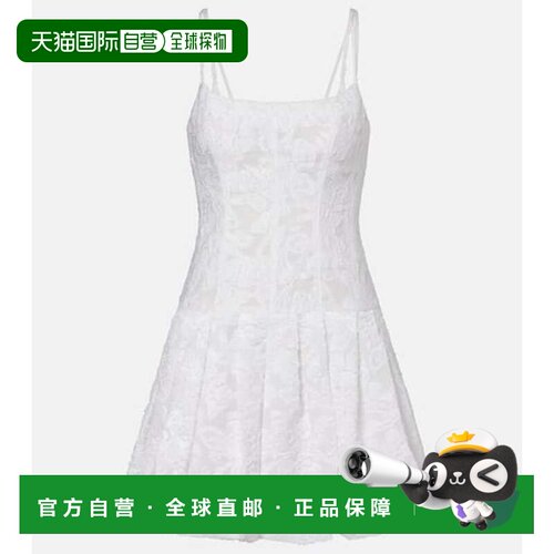 1h可退 香港直邮Simkhai 女士 Fifi 刺绣棉混纺迷你连衣裙吊带