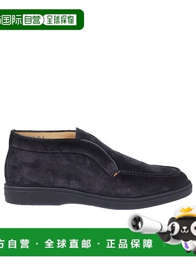 香港直邮Santoni 徽标沙漠靴 MGDT17823OOTEGEXU60BLUE男鞋休闲鞋